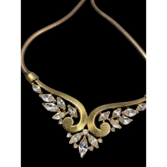 Crown Trifari Alfred Philippe Choker Necklace Patent Pend Book Piece Estate 16" - Picture 10 of 16